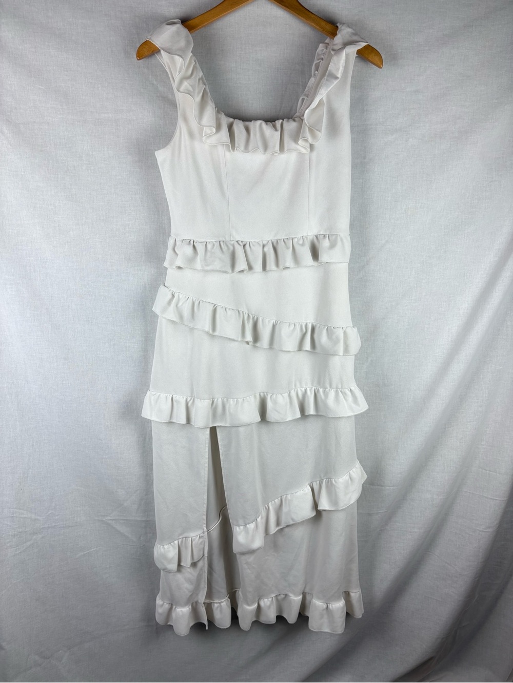 Show Me Your Mumu White Ruffled Greta Dress Size XL